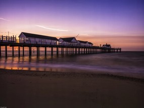 Poszter 40x30cm Móló napfelkeltekor, Assaf Frank