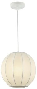 Kábelre függesztett csillár DANA 1xE27/15W/230V, átmérő 25 cm, fehér