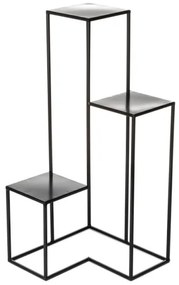 KASKADA virágtartó állvány 85x40 cm fekete