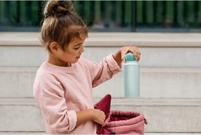 Világoszöld műanyag gyerek ivópalack 400 ml Little Farm by Little Dutch – Mepal