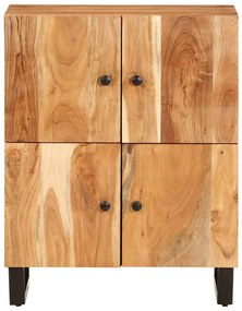 tömör akácfa tálalószekrény 4 ajtóval 60 x 33 x 75 cm