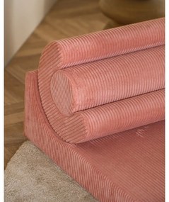 Rózsaszín kordbársony gyerek fotel Flipster – Wigiwama