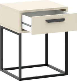 CADRO 1 fiókos éjjeli szekrény, 40 cm, No. 3 vázon | Kasmír