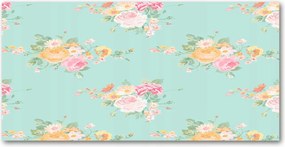 Fotó kép edzett üveg Virágos minta 140x70