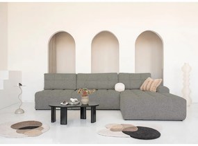 Világosbarna kinyitható tárolóhelyes moduláris sarokkanapé (jobb oldali) Lulu – Miuform