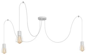 Csillár zsinóron TUBE 3xE27/15W/230V pók fehér