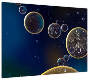 Buborékok képe (üvegen) (70x50 cm)