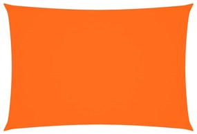 narancssárga téglalap alakú oxford-szövet napvitorla 3 x 5 m