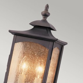 ELSTEAD QNMARKETSQUAREM MARKET Klasszikus Kültéri Fali Lámpa Olajozott Bronz E14 IP44