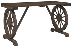 tömör fenyőfa kerti asztal 115 x 55 x 65 cm