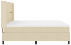 Boxspring ágy matraccal - Krém 180x200 cm Szövet