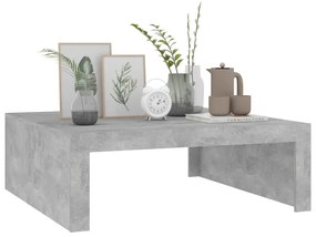 Betonszürke szerelt fa dohányzóasztal 100 x 100 x 35 cm