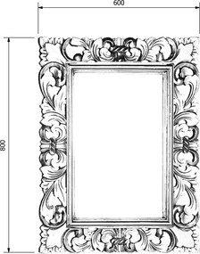 Sapho Sapho, SAMBLUNG tükör keretben, 60x80cm, arany, IN121