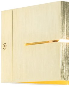 Modern fali lámpa arany 9,7 cm - Transfer Groove