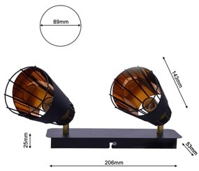 Spotlámpa RICK 2xE14/40W/230V