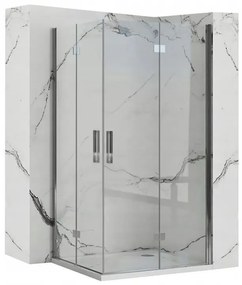Zuhanykabin Rea Molier Chrome Double 80x80