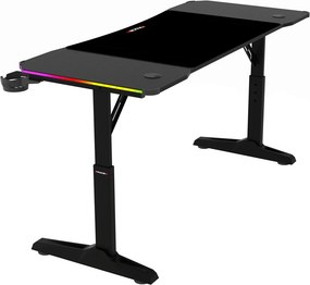 LUMEN RGB LED gamer asztal 120 × 60 cm
