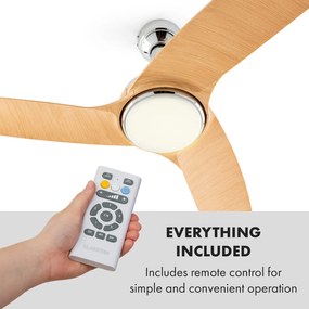Silent Service, mennyezeti ventilátor, Ø: 128 cm, teljesítmény: 25 W, fa kialakítás