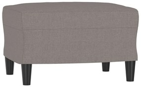 vidaXL tópszínű szövet kanapéfotel lábtartóval 60 cm