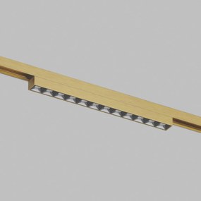 DK/EU-5771-SB Shine Track light, GRILL 3000 series, L231*W19*H27, LED, 48V DC, 10W, RA≥90, 3000K, IP20, satin brass color, aluminum — DK/EU-5771-SB