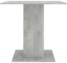 Betonszürke szerelt fa étkezőasztal 80 x 80 x 75 cm