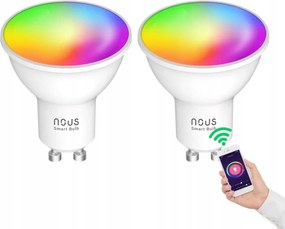 Nous P8 Smart Wifi Rgb GU10 Led Izzó (2 db-os kiszerelés)