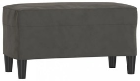 vidaXL sötétszürke bársony pad 70x35x41 cm