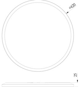 Globo 41562-24W - LED Fürdőszobai mennyezeti lámpa SAPANA LED/24W/230V IP44
