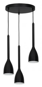 Csillár zsinóron ISTAPPAR 3xE27/60W/230V fekete