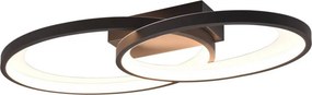 TRIO R64482134 MALAGA Modern LED Mennyezeti Lámpa Fekete LED IP20