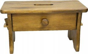 Magas Pácolt Tölgy Szék Fiókkal Zsámoly Etetőszék