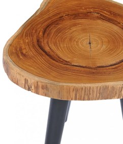 vidaXL tömör tíkfa dohányzóasztal 40 x 45 cm