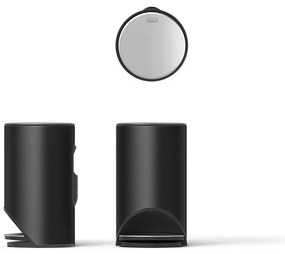 Matt fekete fém pedálos szemetes 10 l Arc – Joseph Joseph