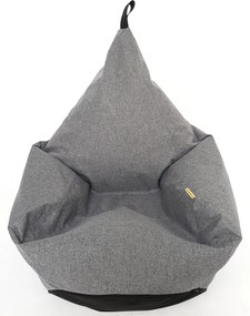 Puff szürke kényelmes zsák ülőke nappali szoba puff gyerekeknek Tipi