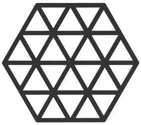 Triangles fekete szilikon edényalátét - Zone