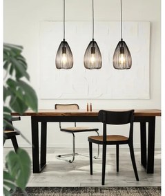 Eglo 49142 - Csillár zsinóron CLEVEDON 3xE27/60W/230V