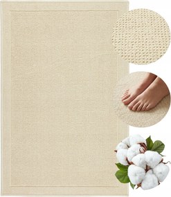 Fürdőszobaszőnyeg Pamut Nedvszívó Csúszásgátló Mosható 50x80cm Tömör