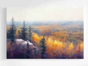 Vászonkép Canvas Tájkép Természet Hegyek Tátra Erdő Ősz Panoráma 60x40