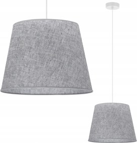 Függő Mennyezeti Lámpa Szimpla Szürke Lenvászon Lámpabúra Konyhai Kúp E27
