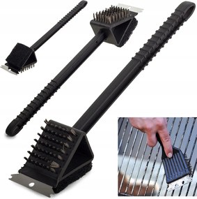 Kaparó kefe a grillrács tisztításához 3az1ben