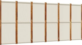 vidaXL világosszürke 6 paneles térelválasztó 420 x 180 cm