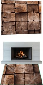 Kandalló Alatti Szélvédő Edzett Üveg Méret 52x30 cm Bale Grafikával