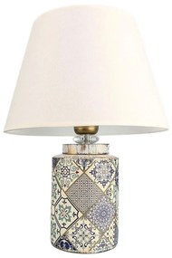 Asztali lámpa RAMZES 1xE27/40W/230V fehér/szürke