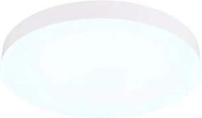 Globo 12384-36W Mennyezeti lámpa matt fehér műanyag, csúszókapcsoló, lépcsős kapcsoló, színek rögzíthetők, ø: 400mm, M: 45mm, tartozék: LED 36W 230V, 4700lm forrás, 3400lm kimenet, CCT 3000/4000/6500K