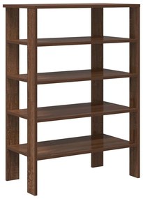barna tölgy színű szerelt fa cipőtartó 61x32x87,5 cm