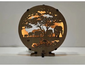 Li-Go 23610/DUB2 - LED dimmelhető asztali dekoráció LED/12W/230V 20x22 cm tölgy