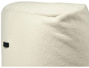 Krémszínű buklé babzsákfotel Tube 100 – SLOWDOWN