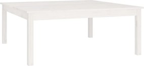 vidaXL fehér tömör fenyőfa dohányzóasztal 100 x 100 x 40 cm