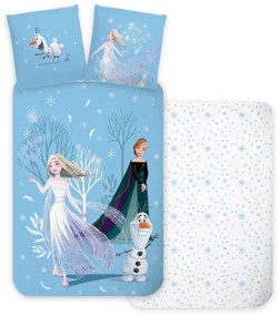 Disney Jégvarázs Snowing Day ágyneműhuzat 140×200cm, 70×90 cm