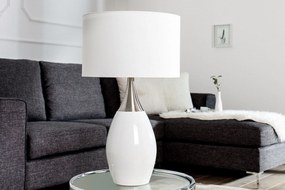 CARLA fehér asztali lámpa 60 cm